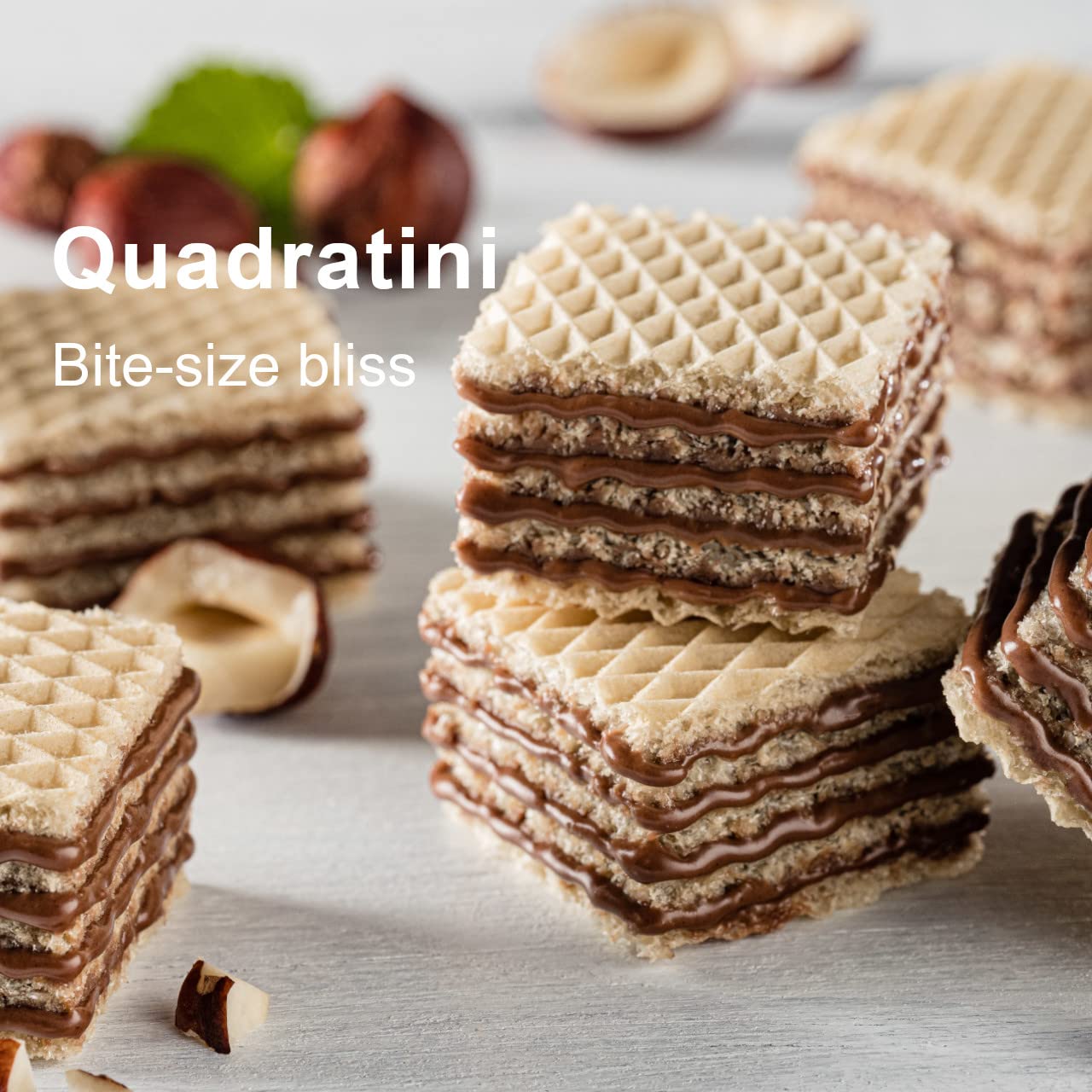Product image of Loacker Quadratini Bite Size Wafer Cookies Hazelnut 8.82 oz 8.82 oz