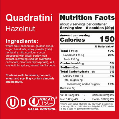 Product image of Loacker Quadratini Bite Size Wafer Cookies Hazelnut 8.82 oz 8.82 oz