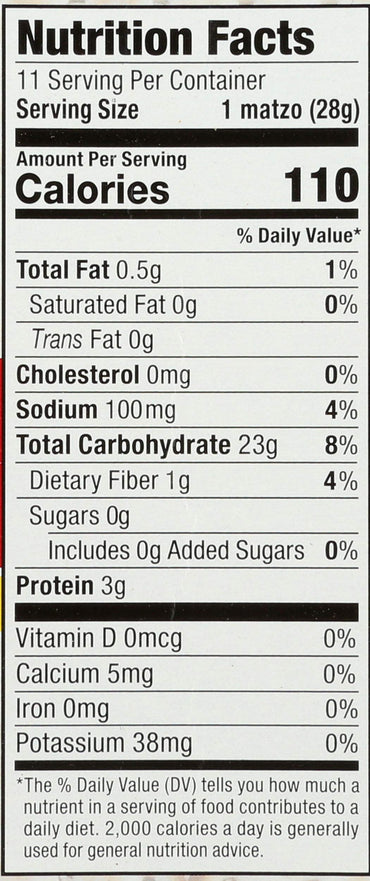 Product image of Streits Matzos Lightly Salted 11 oz 11 oz