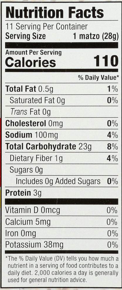 Product image of Streits Matzos Lightly Salted 11 oz 11 oz