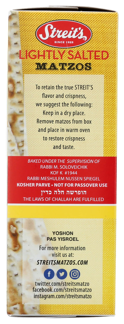 Product image of Streits Matzos Lightly Salted 11 oz 11 oz