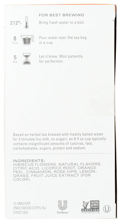 Product image of Tazo Passion Herbal Infusion Tea Caffeine Free 20 ct Tea Bags Pack of 6
