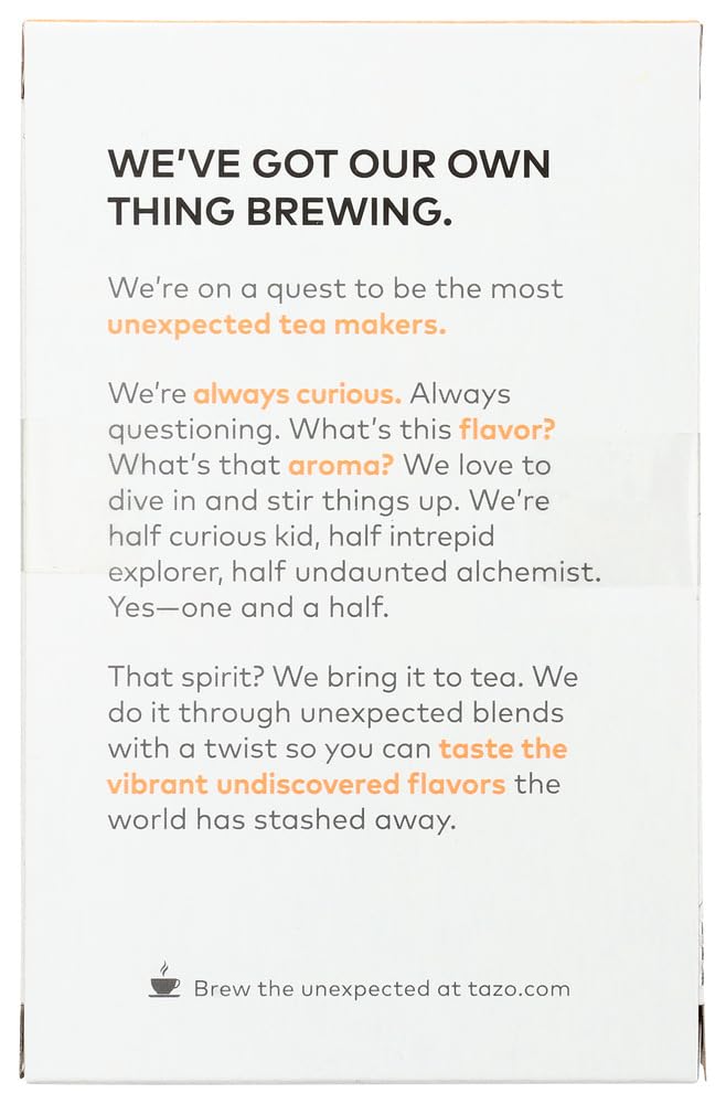 Product image of Tazo Passion Herbal Infusion Tea Caffeine Free 20 ct Tea Bags Pack of 6