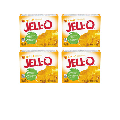 Product image of Jell-O Apricot Gelatin Dessert Boxes 3 oz 3 oz Pack of 4