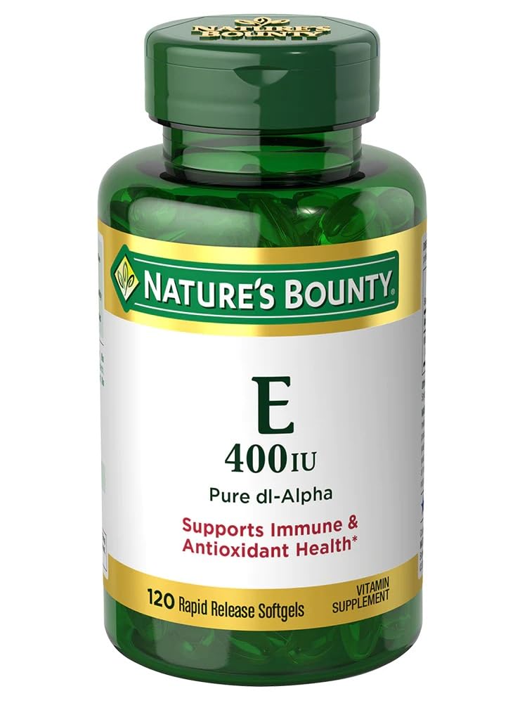 Product image of Nature's Bounty Vitamin E-400 IU Pure dI-Alpha Softgels 120 ct 120 Count