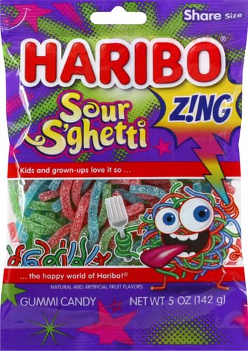 Product image of Haribo Sour Spaghetti Gummy Candy 5 oz 5 oz