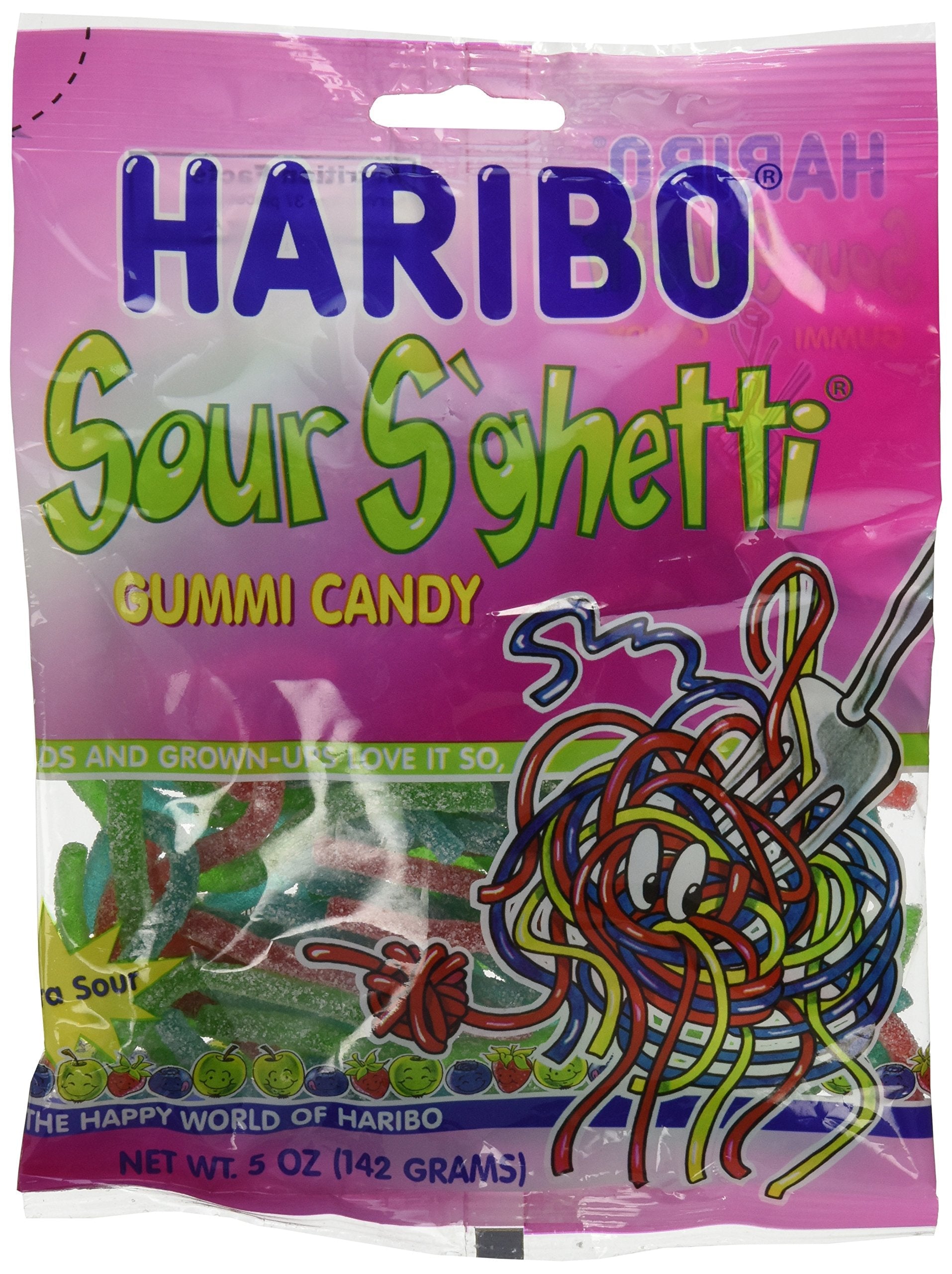Product image of Haribo Sour Spaghetti Gummy Candy 5 oz 5 oz