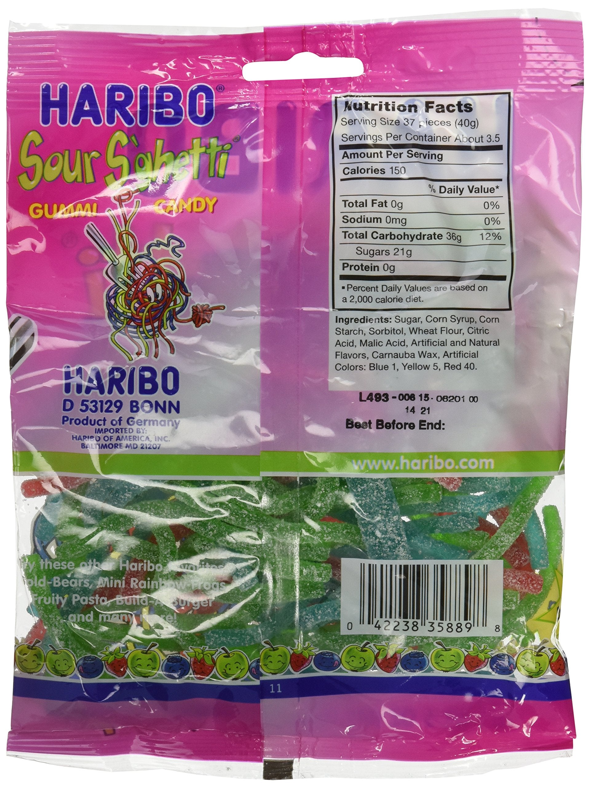 Product image of Haribo Sour Spaghetti Gummy Candy 5 oz 5 oz