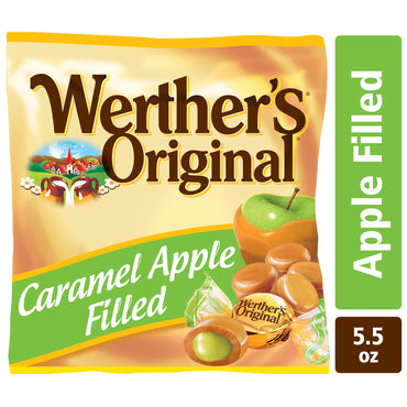 Product image of Werther's Original Hard Apple Filled Caramel Candy Bags 5.5 oz 5.5 oz Pack of 12