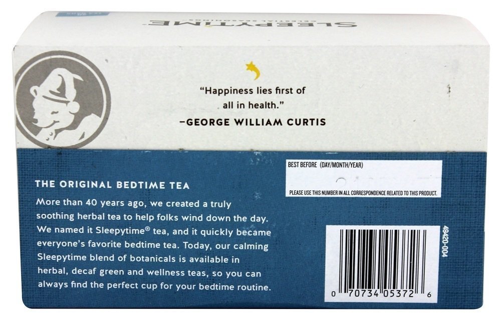 Product image of Celestial Seasonings Sleepytime Extra Herb Tea 20 Tea Bags Each Pack of 3