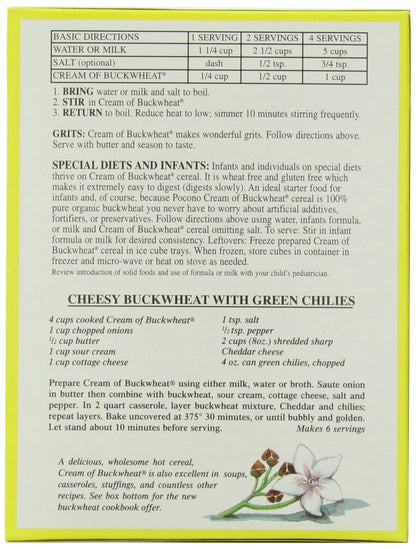 Product image of Pocono Cream of Buckwheat Gluten Free Hot Cereal 13-oz Pack of 3
