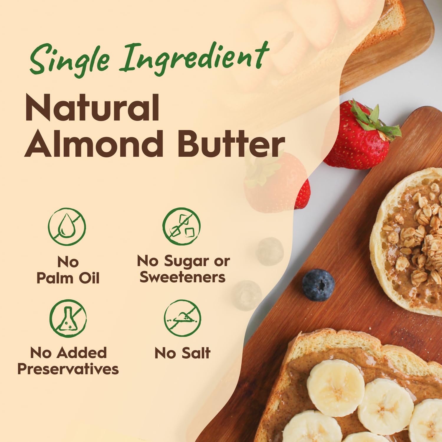 Product image of Once Again Creamy Natural Almond Butter Lightly Toasted Bucket Single Ingredient No Sugar No Palm Oil No