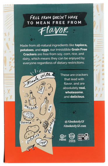 Product image of Absolutely Gluten Free Crackers Toasted Onion Flavor 4.4 oz 4.4 oz