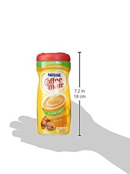 Product image of Nestle Coffeemate Sugar Free Hazelnut Non-Dairy Creamer 10.2 oz 10.2 oz Pack of 2