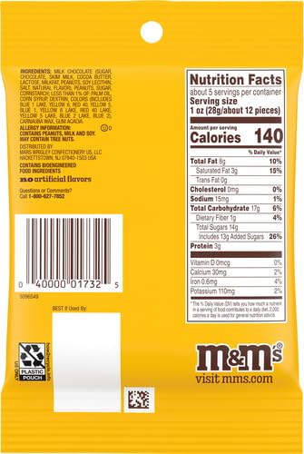 Product image of M and M's Peanut Chocolate Candy Peg Pack 5.3 oz 5.3 oz