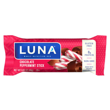 Product image of CLIF Bar LUNA BAR Gluten Free Snack Bars Chocolate Peppermint Stick Protein Non-GMO Plant-Based On-The-Go