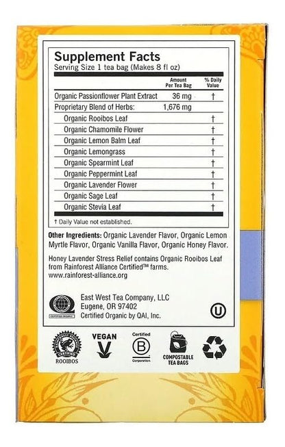 Product image of Yogi Tea Herbal Tea Stress Relief Honey Lavender 16 ct 16 Count