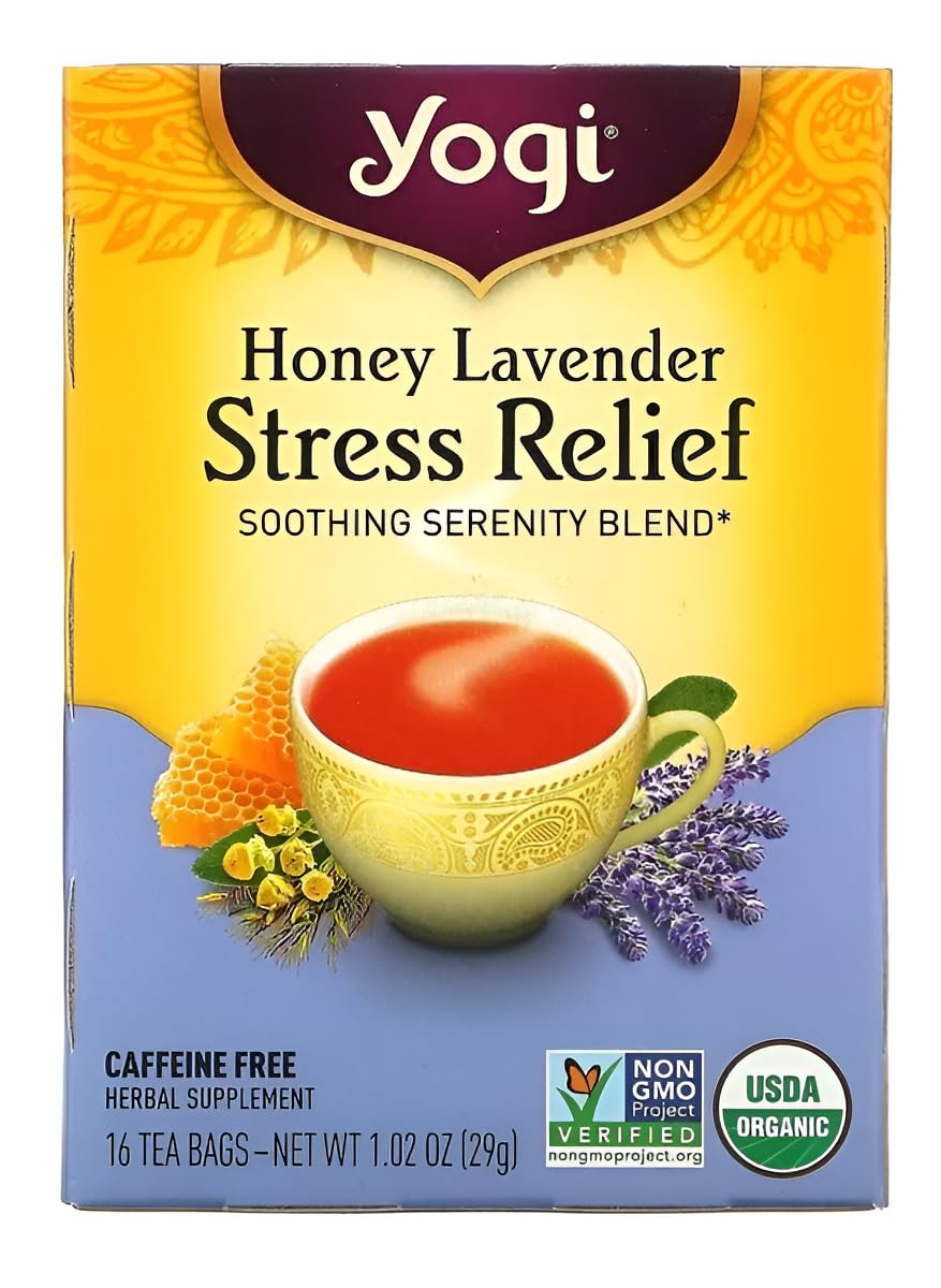 Product image of Yogi Tea Herbal Tea Stress Relief Honey Lavender 16 ct 16 Count