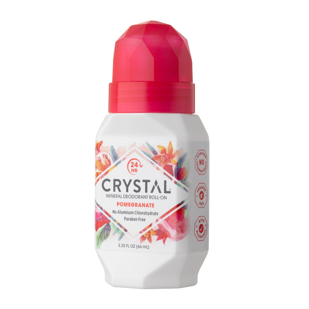 Product image of Crystal Essence Mineral Deodorant Roll-On Pomegranate 2.25 fl oz 2.25 fl oz Pack of 12