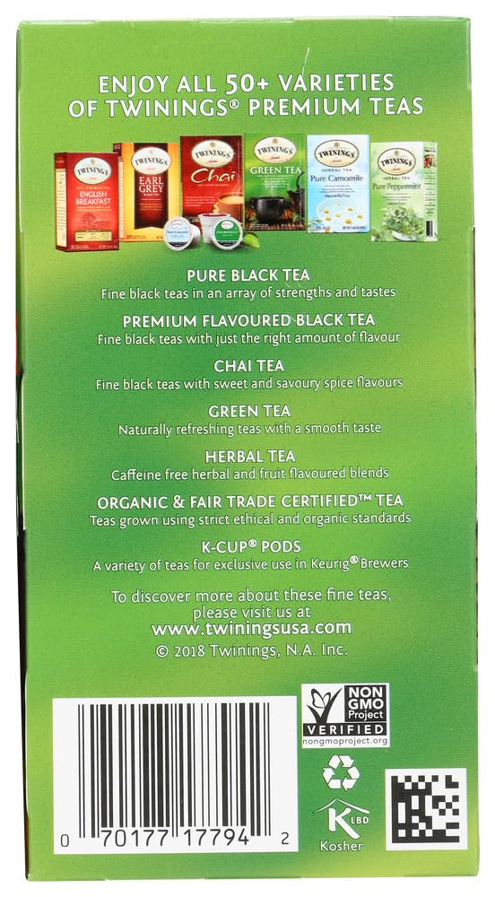 Product image of Twinings Decaffeinated Green Tea 1.41 oz 1.41 oz Pack of 3