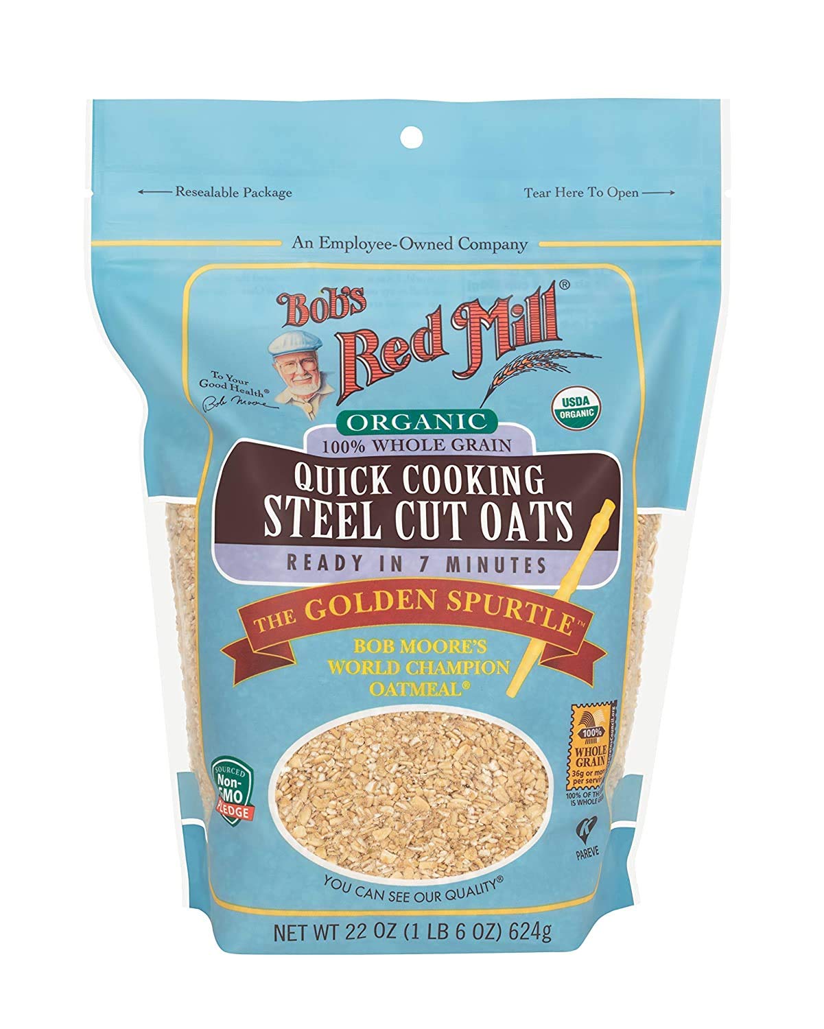 Product image of Bob's Red Mill Organic Quick Cook Steel Cut Oats 22 oz 22 oz
