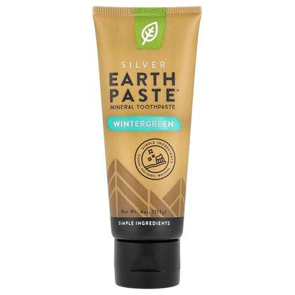 Product image of REDMOND Earthpaste All Natural Non-Fluoride Toothpaste Wintergreen Vegan Non GMO Tube 4 oz 4 oz Pack of 3