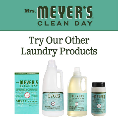Product image of Mrs. Meyer's Clean Day Dryer Sheets Fabric Softener Basil Scent Softens Fabric Reduces Static Cruelty Free