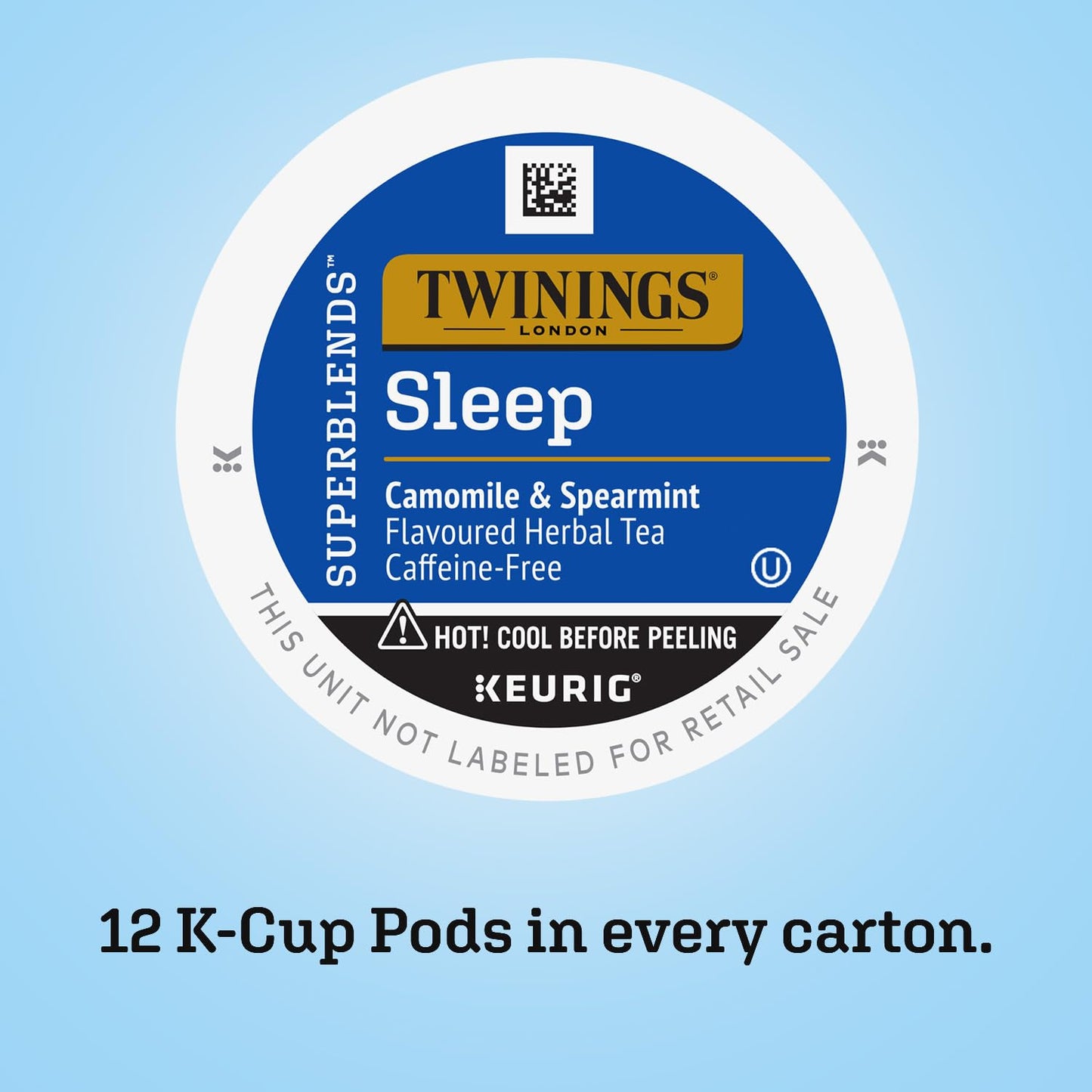 Product image of Twinings Herbal Tea K-Cup Pods Nightly Calm Caffeine-Free Chamomile Spearmint Lemongrass 12 ct Pack of 2