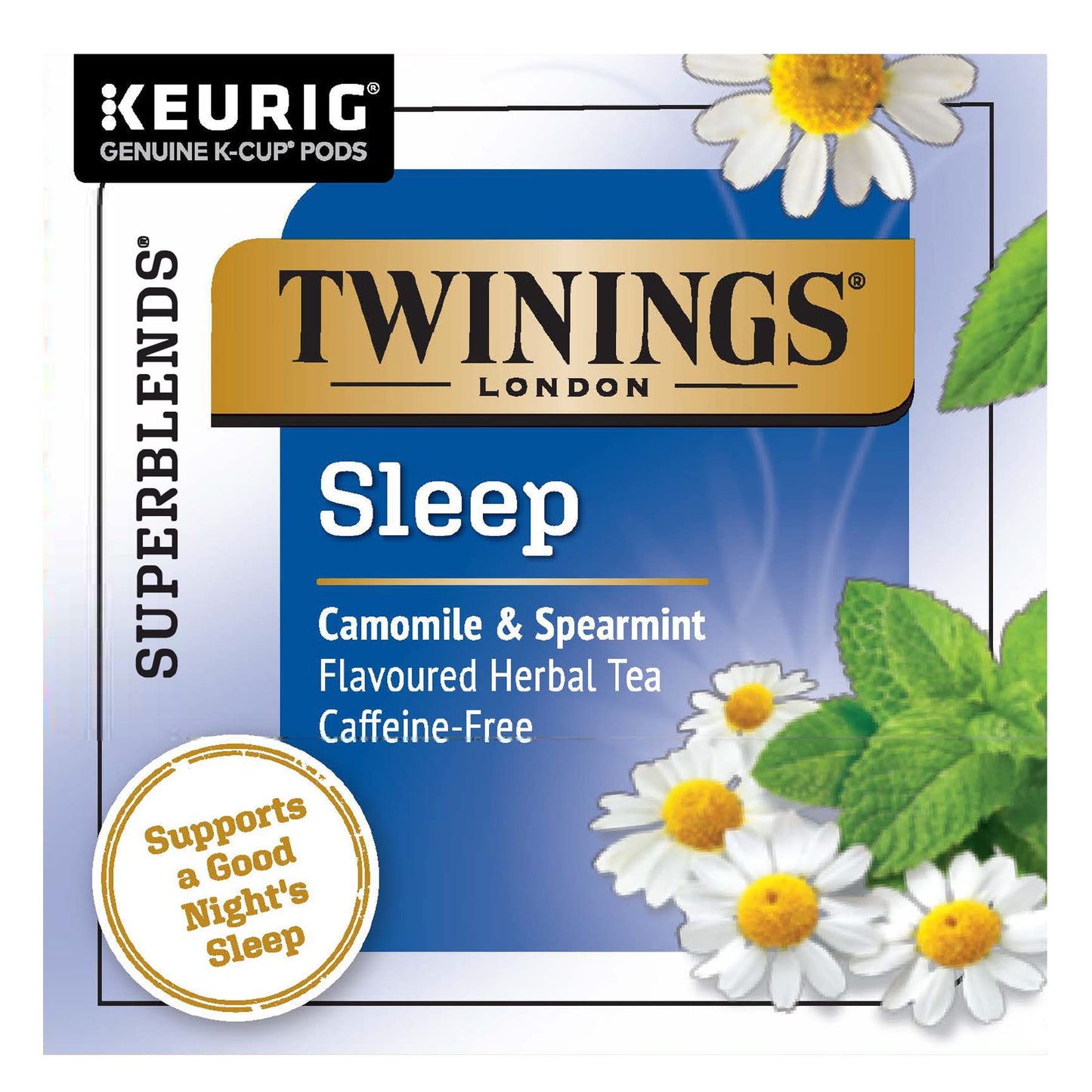 Product image of Twinings Herbal Tea K-Cup Pods Nightly Calm Caffeine-Free Chamomile Spearmint Lemongrass 12 ct Pack of 2