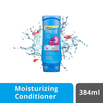 Product image of FINESSE Restore + Strengthen Moisturizing Conditioner 13 oz 13 oz Pack of 6