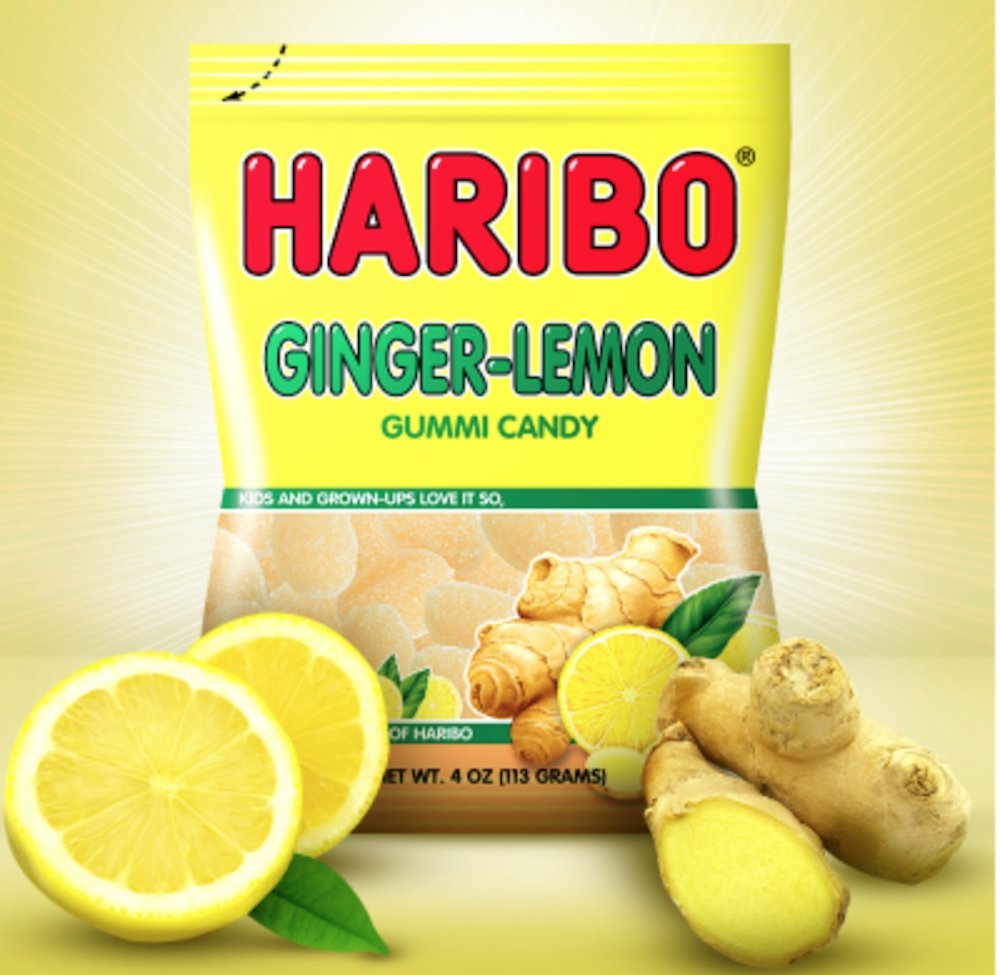 Product image of HARIBO Ginger-Lemon Gummi Candy Share Size Bags Soft and Chewy Sweet Snacks Zesty Lemon and Warm Ginger
