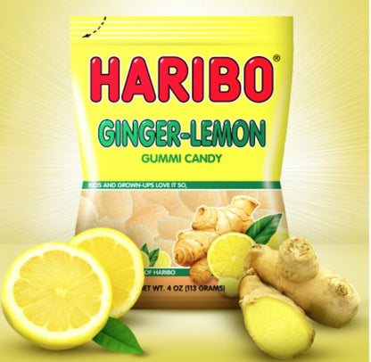 Product image of HARIBO Ginger-Lemon Gummi Candy Share Size Bags Soft and Chewy Sweet Snacks Zesty Lemon and Warm Ginger