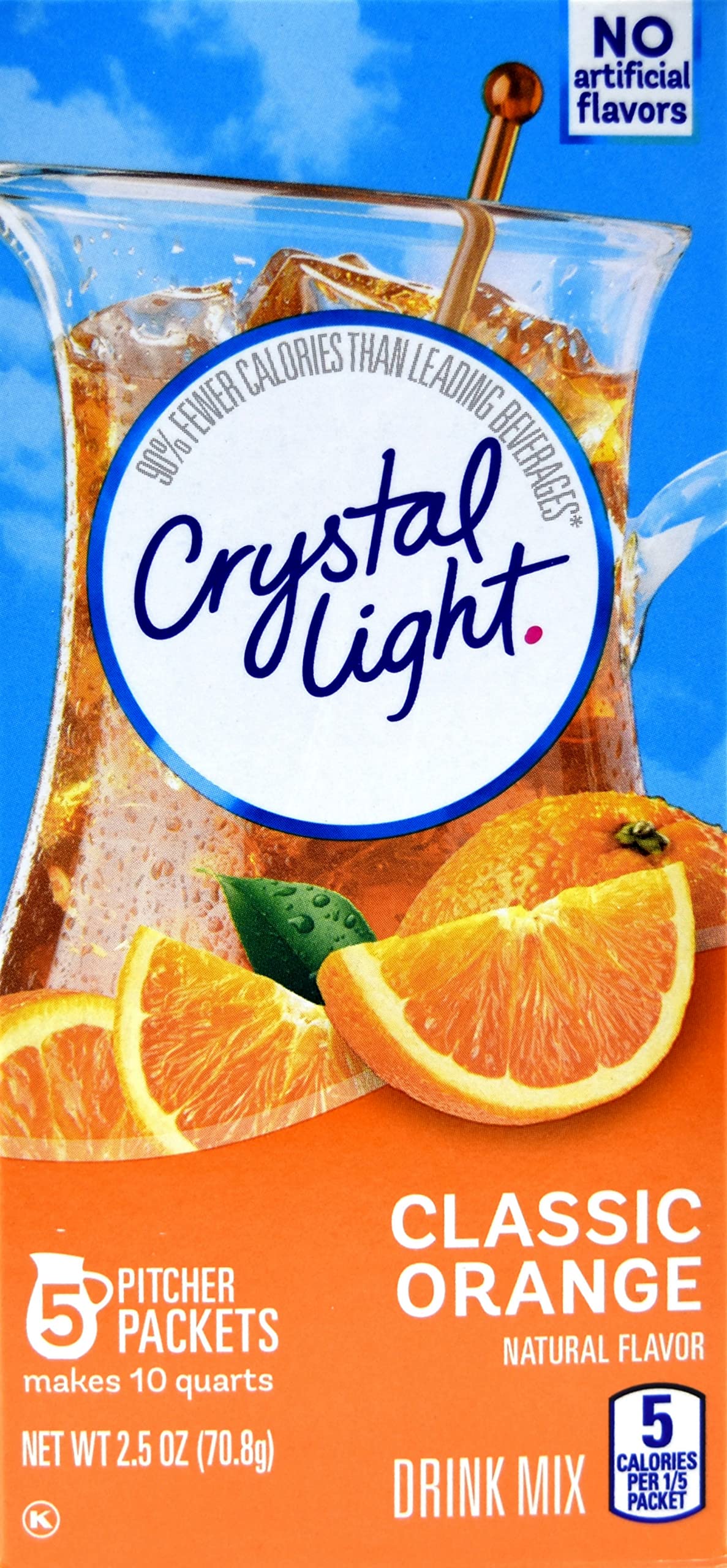 Product image of Crystal Light Classic Orange Drink Mix 10-Quart Box