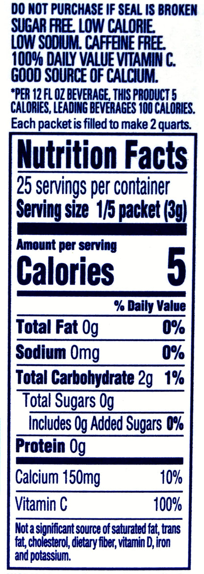 Product image of Crystal Light Classic Orange Drink Mix 10-Quart Box
