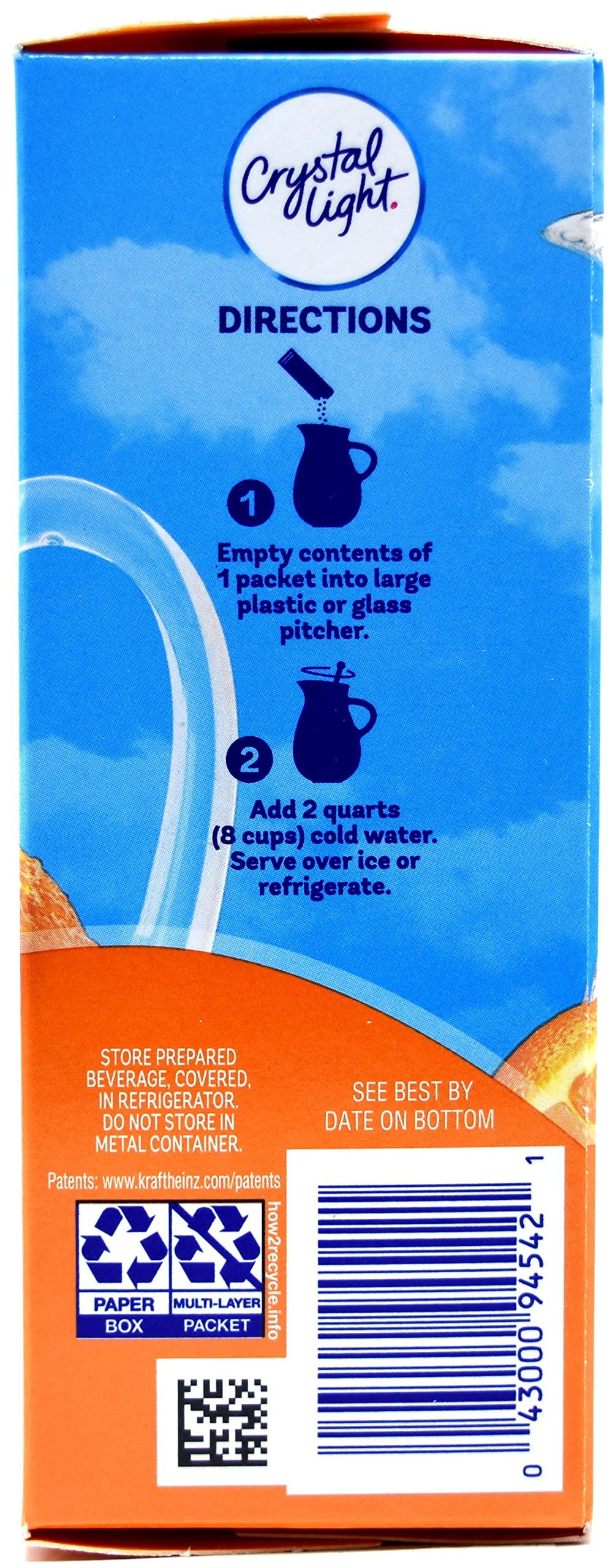 Product image of Crystal Light Classic Orange Drink Mix 10-Quart Box