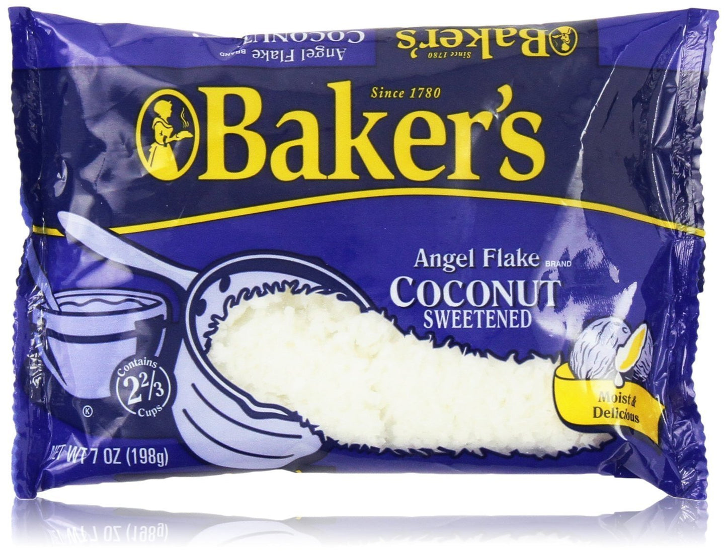 Product image of Baker's Angel Flake Sweetened Coconut 7 oz 7 oz Pack of 2