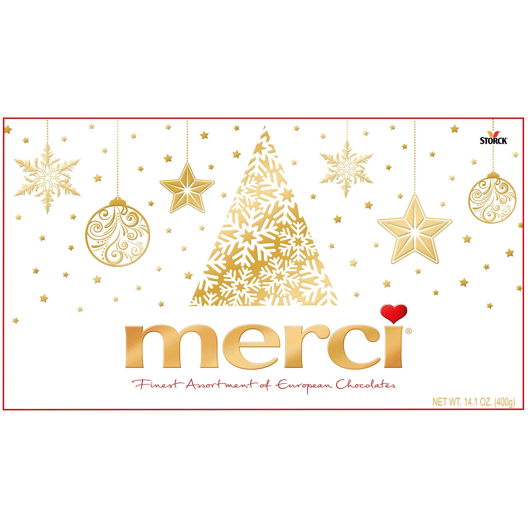 Product image of Merci Finest Christmas Assorted Chocolate Candy Gift Box 14.1 oz 14.1 oz