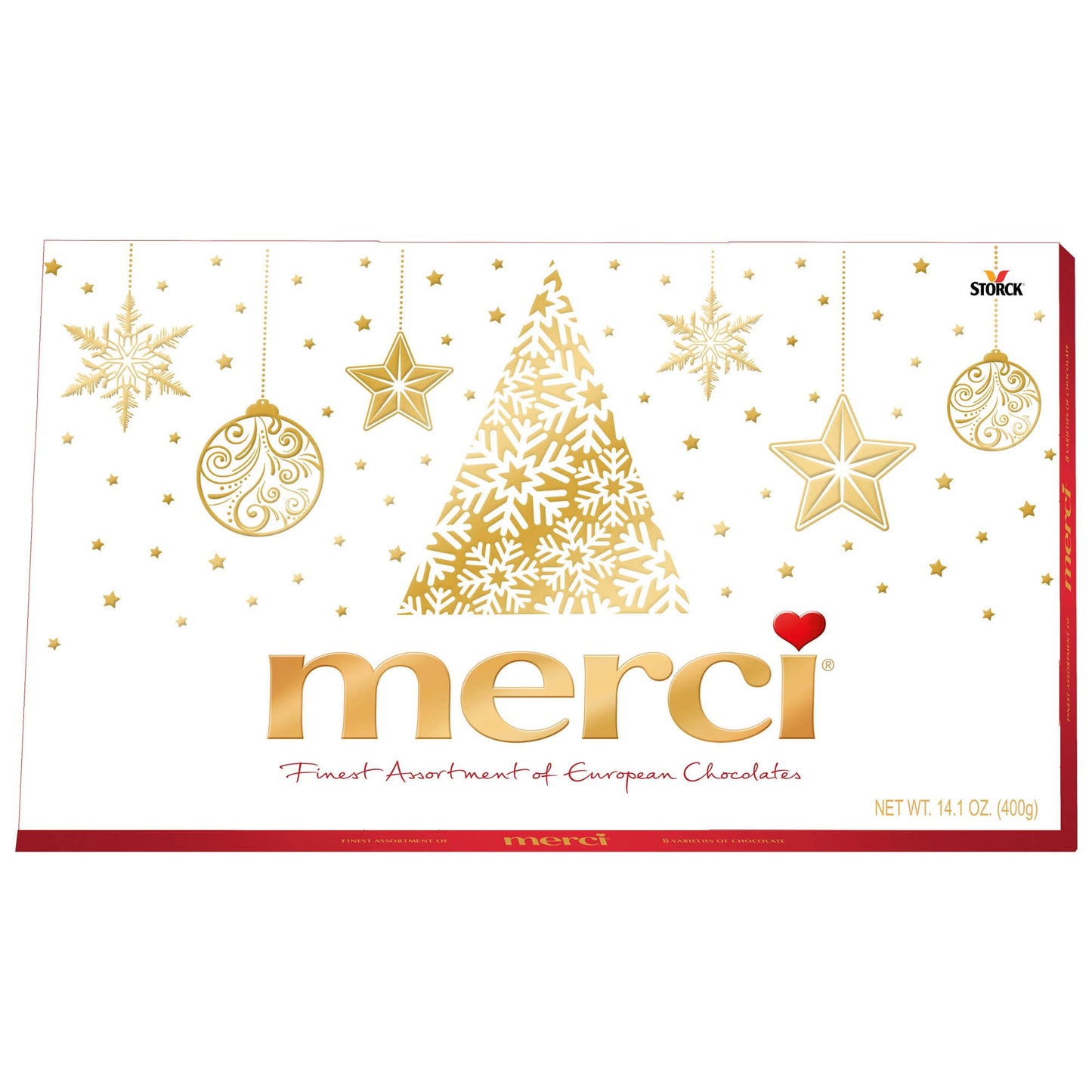 Product image of Merci Finest Christmas Assorted Chocolate Candy Gift Box 14.1 oz 14.1 oz