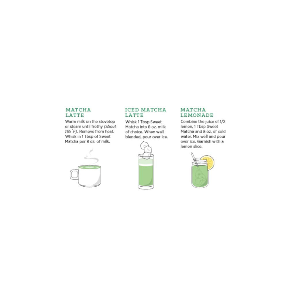 Product image of Rishi Tea Sweet Matcha Japanese Green Tea Powder Matcha Latte Powder Naturally Sweet Certified Kosher Makes