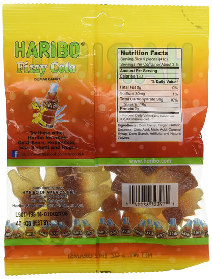 Product image of HARIBO FIZZY COLA Gummy Candy Cola Flavor 5 oz 5 oz Pack of 2