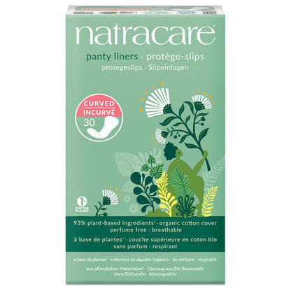 Product image of Natracare Panty Liners Curved 30 ct Pack of 6