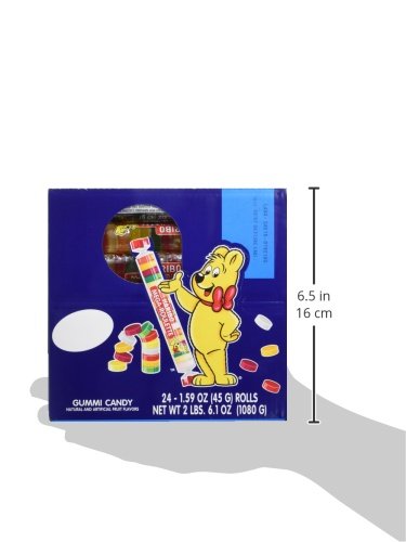 Product image of HARIBO Mega-Roulette Gummi Candy Rolls Assorted Fruity Flavors Soft and Chewy Sweet Snacks 1.59 oz 1.59 oz