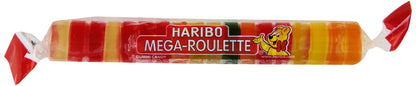 Product image of HARIBO Mega-Roulette Gummi Candy Rolls Assorted Fruity Flavors Soft and Chewy Sweet Snacks 1.59 oz 1.59 oz