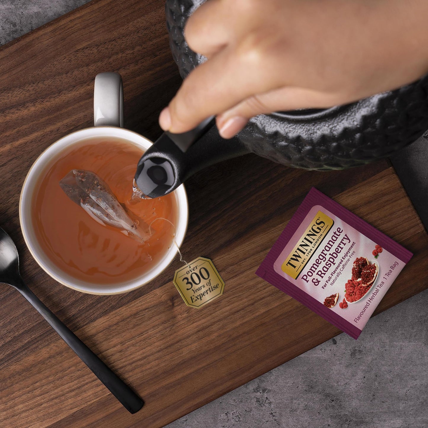 Product image of Twinings Herbal Tea Pomegranate and Raspberry Caffeine-Free 20 ct Tea Bags Pack of 2