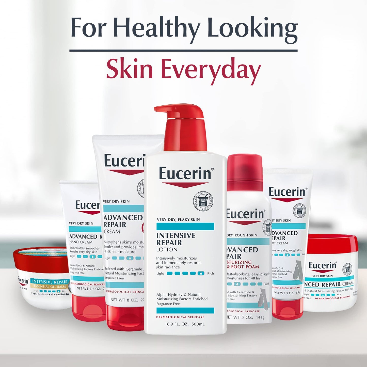 Product image of Eucerin Intensive Repair Lotion Very Dry Flaky Skin Rich Moisturizing Formula 5 fl. oz. Bottle Pack of 3