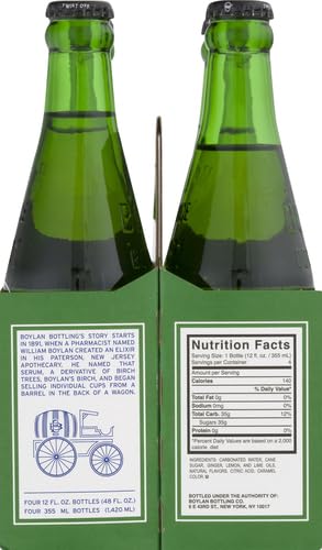 Product image of Boylan Bottling Co Ginger Ale 12 fl oz 12 fl oz Pack of 4