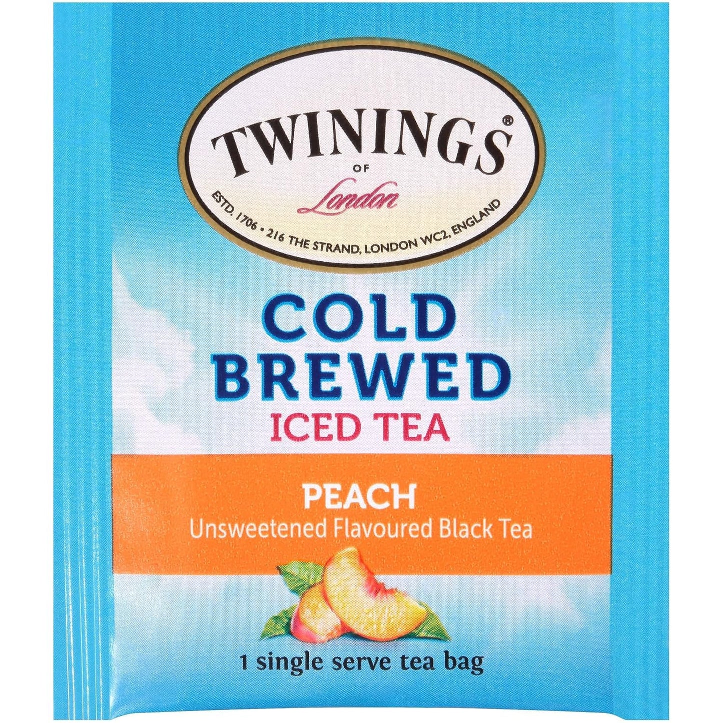 Product image of Twinings Peach Cold Brewed Iced Tea 20 ct Box Pack of 2