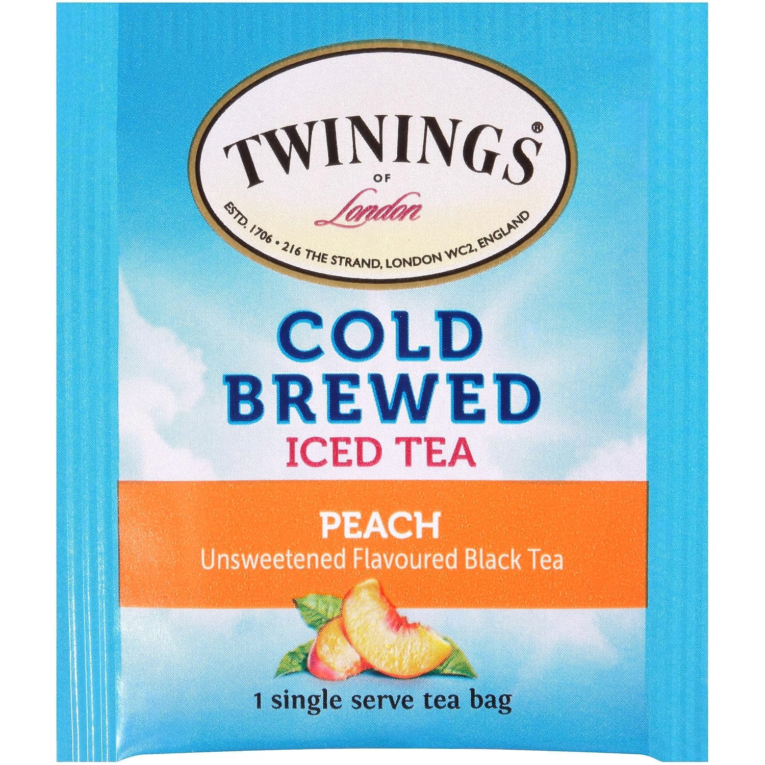 Product image of Twinings Peach Cold Brewed Iced Tea 20 ct Box Pack of 2