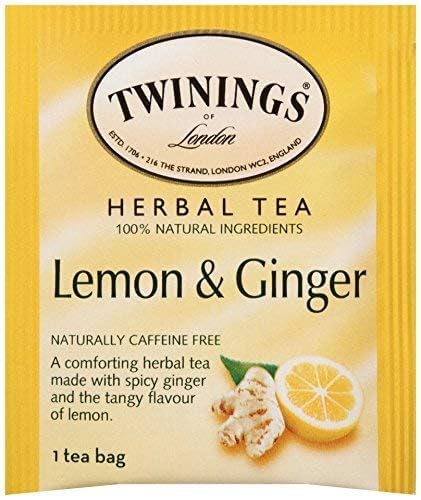 Product image of Twinings Lemon and Ginger Herbal Tea 50 ct 50 Count