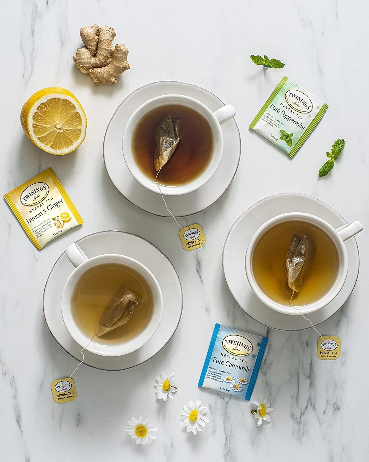 Product image of Twinings Lemon and Ginger Herbal Tea 50 ct 50 Count